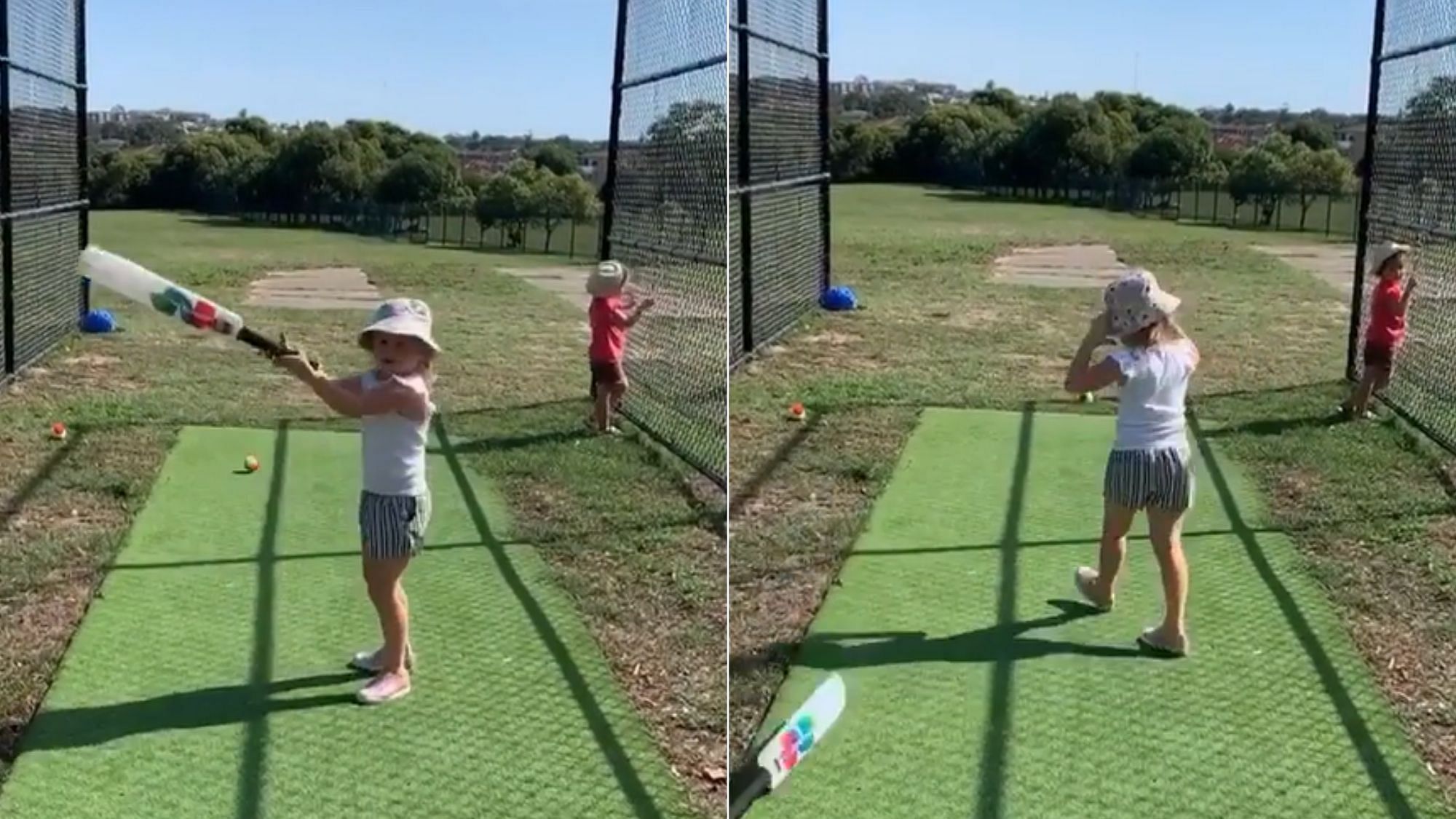 Australia opener David Warner recently shared a video of his daughter Ivy May throwing her bat to the ground.