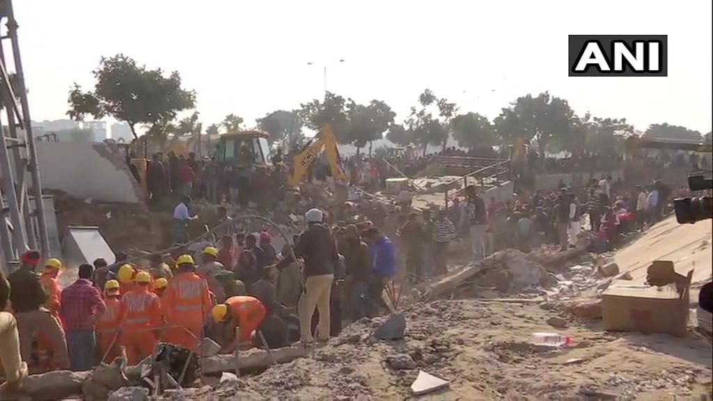 Officials said three persons have been rescued and efforts are on to find out if more people were trapped under the debris.
