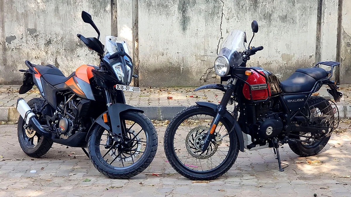 The Royal Enfield Himalayan is good value for money, while the KTM 390 Adventure is the tech-loaded one. 