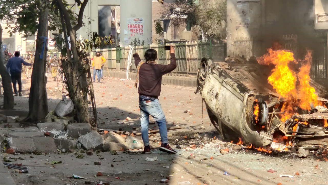 Violence which began in Jaffrabad-Maujpur on Sunday spread across the North East Delhi district on Monday, 24 February. Representational image.