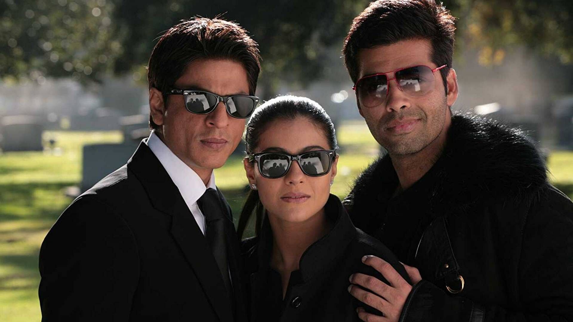 Shah Rukh Khan, Kajol and Karan Johar on the sets of <i>My Name Is Khan</i>
