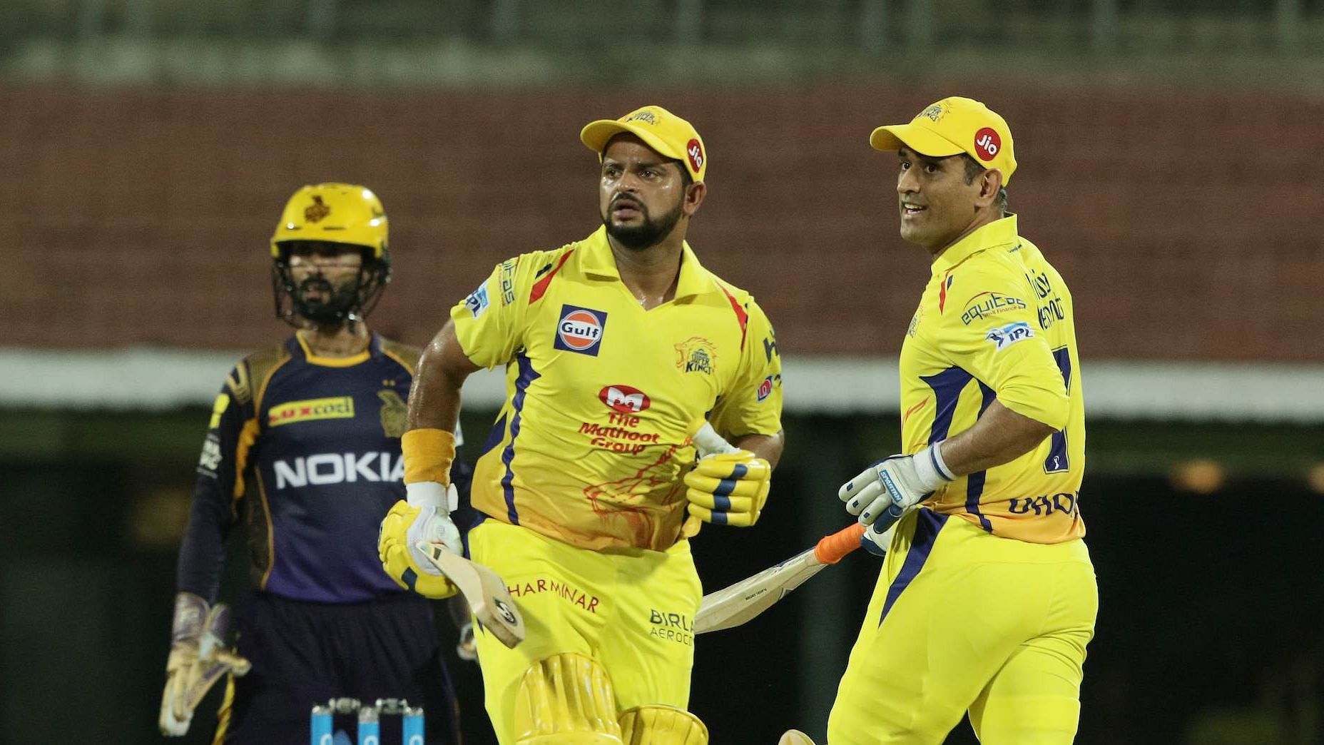In the IPL, Suresh Raina and MS Dhoni both play for Chennai Super Kings, which is also led by the latter.