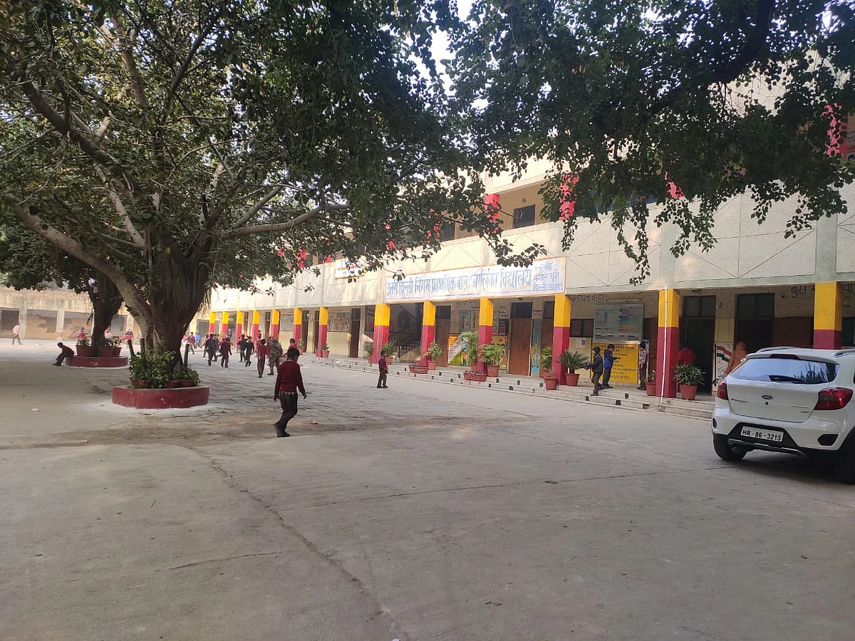 A government school in Mangolpuri. 