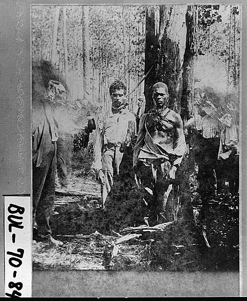 Paul Reed and Will Cato were chained to this pine stump and burned to death by a lynch mob after being convicted of murder in Statesboro, Georgia in 1904.