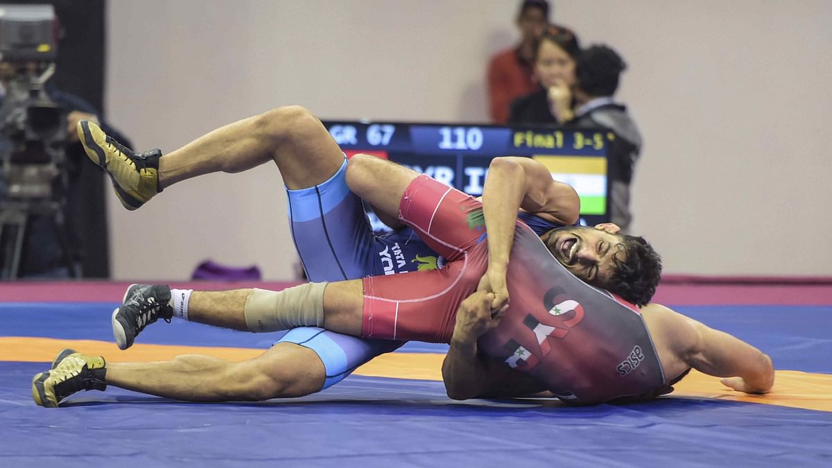 India has won five medals so far, after Sunil Kumar’s historic gold and Arjun Halakurki’s bronze on Tuesday.