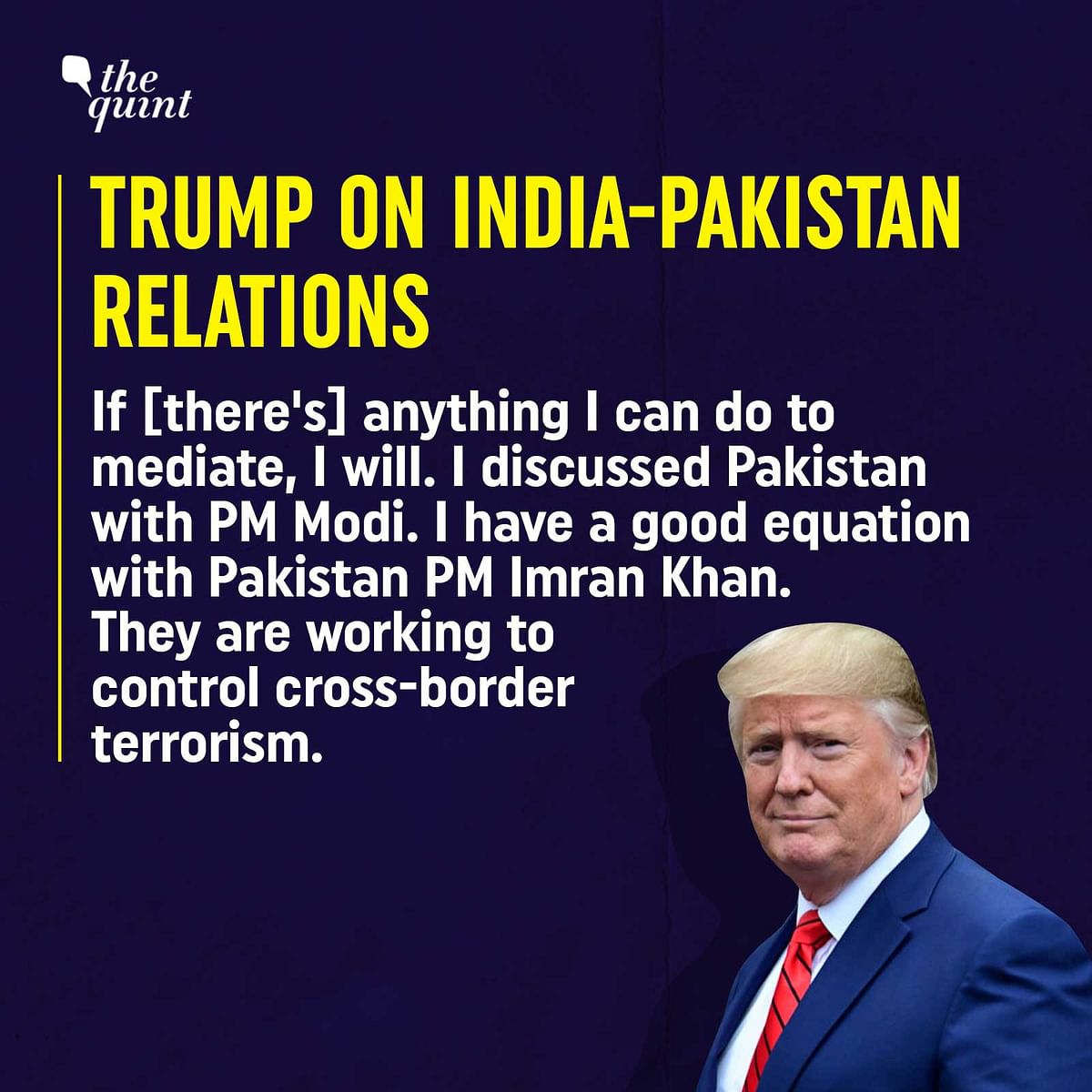 US President Donald Trump took questions from the media following a press briefing in New Delhi.
