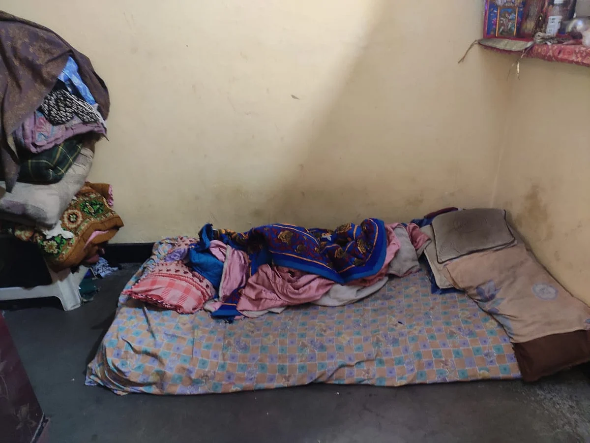 Inside a house in Mangolpuri.
