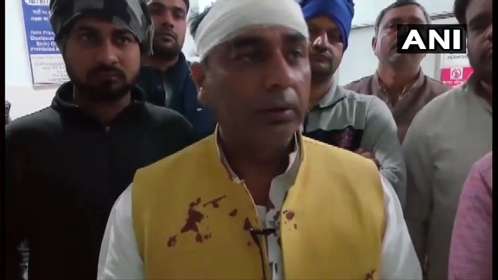 BSP candidate Narayan Dutt Sharma, who was earlier with the AAP, was allegedly attacked by unidentified assailants