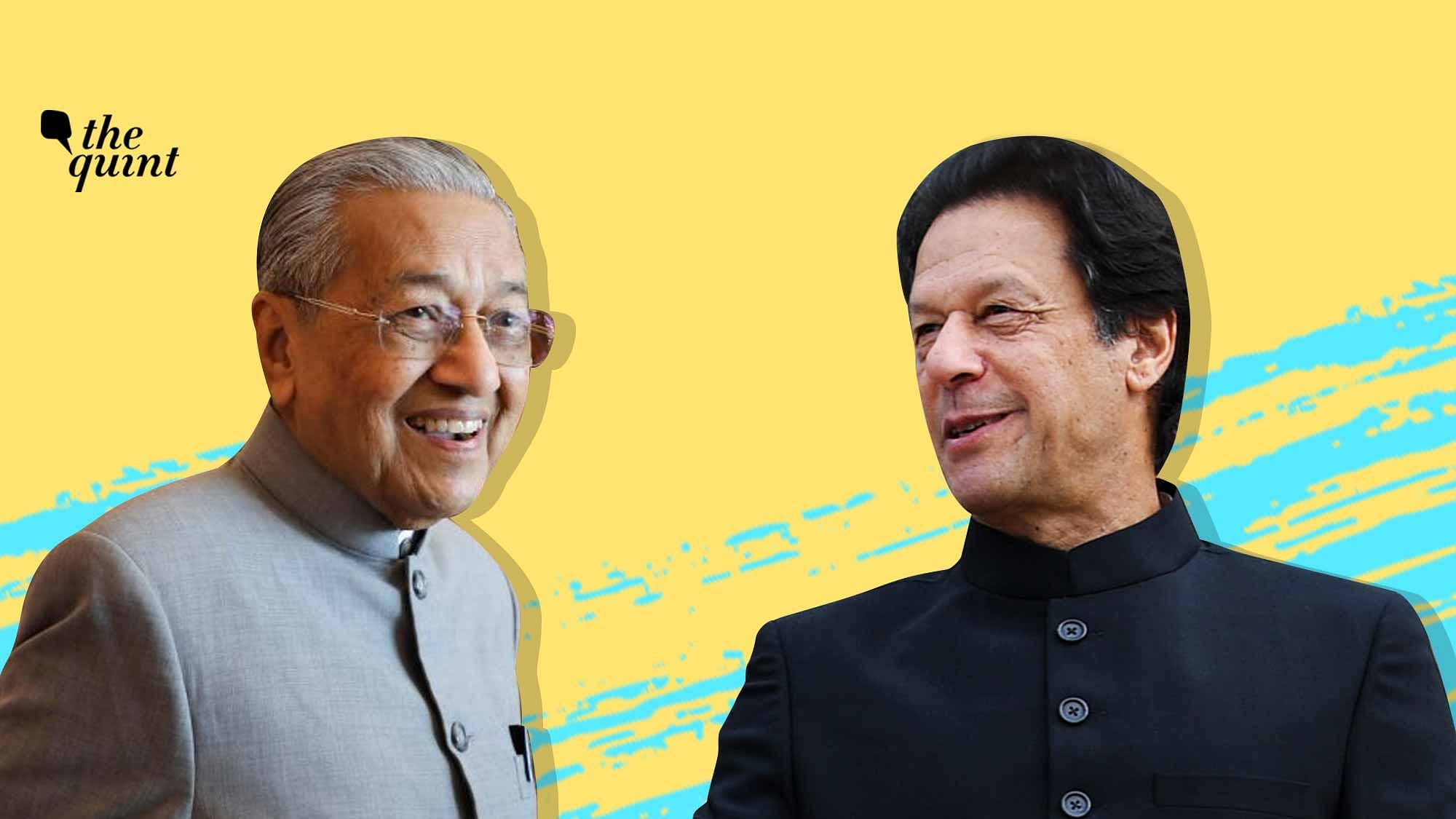 Image of Malaysia PM Mahathir (L) and Pakistan PM Imran Khan used for representational purposes.