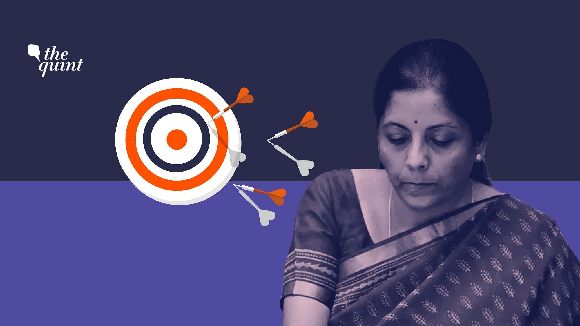 Image of FM Nirmala Sitharaman used for representational purposes.
