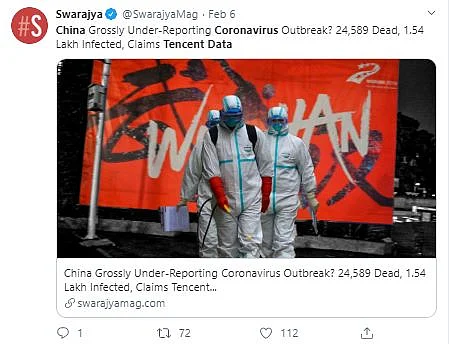Doctored Screenshots Claim China’s Coronavirus Deaths Over 24,000