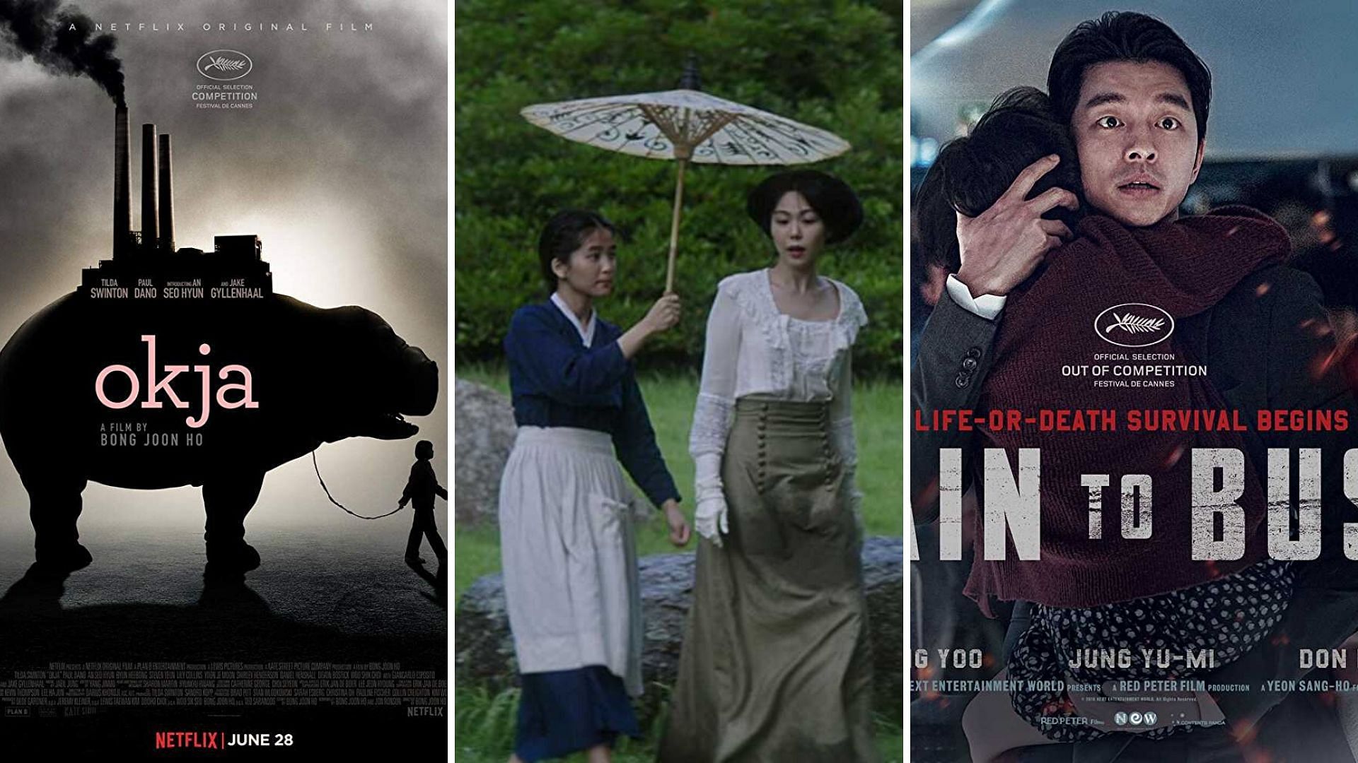 Posters of South Korean films.