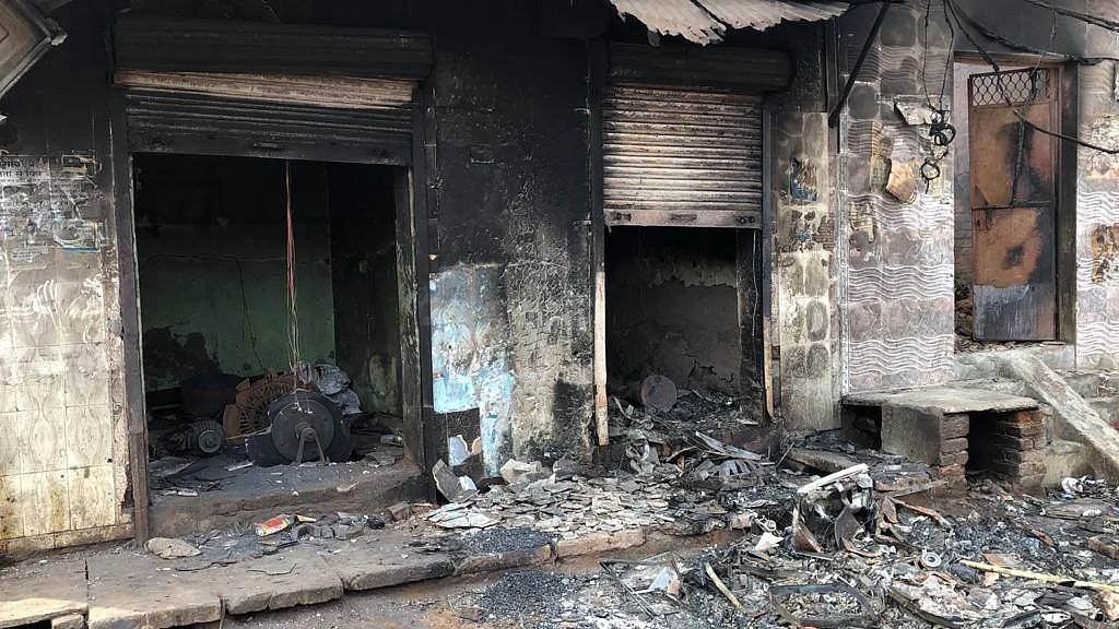 Shops and houses owned by Muslims were targeted by the mob.