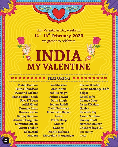 Dozens of artists will perform in multiple cities across the country for an initiative titled ‘India My Valentine’.