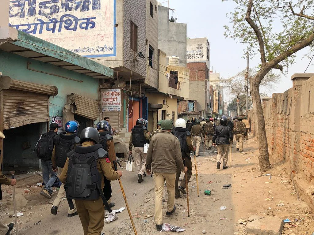 Police presence is on the ground in Bhagirati Vihar. Section 144 is imposed in the locality.