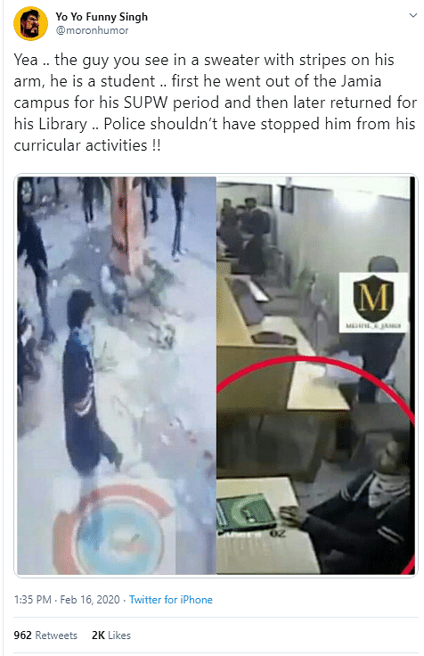 The Quint identified the student seen in the second photo as Mohammad Salman Khan.