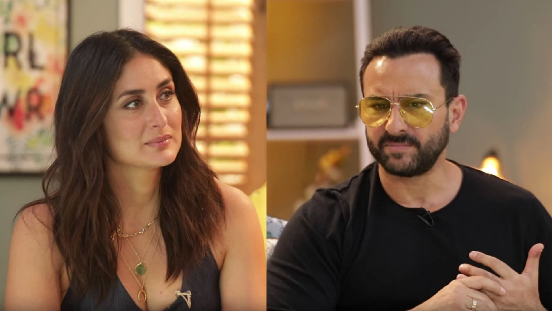 Kareena Kapoor with Saif Ali Khan talking about marriage and relationships.