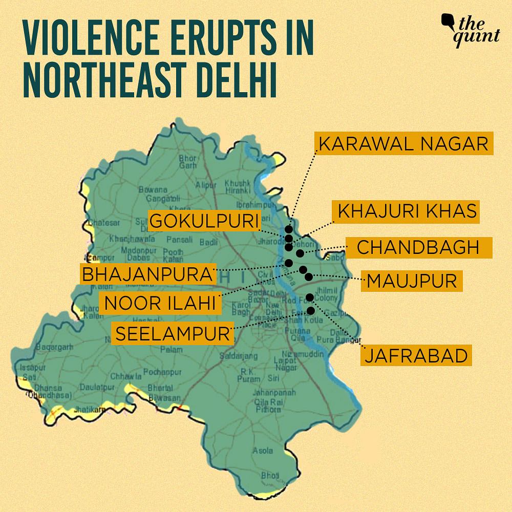 Violence which began in Jafrabad-Maujpur on Sunday has spread across the North East Delhi; Section 144  imposed. 