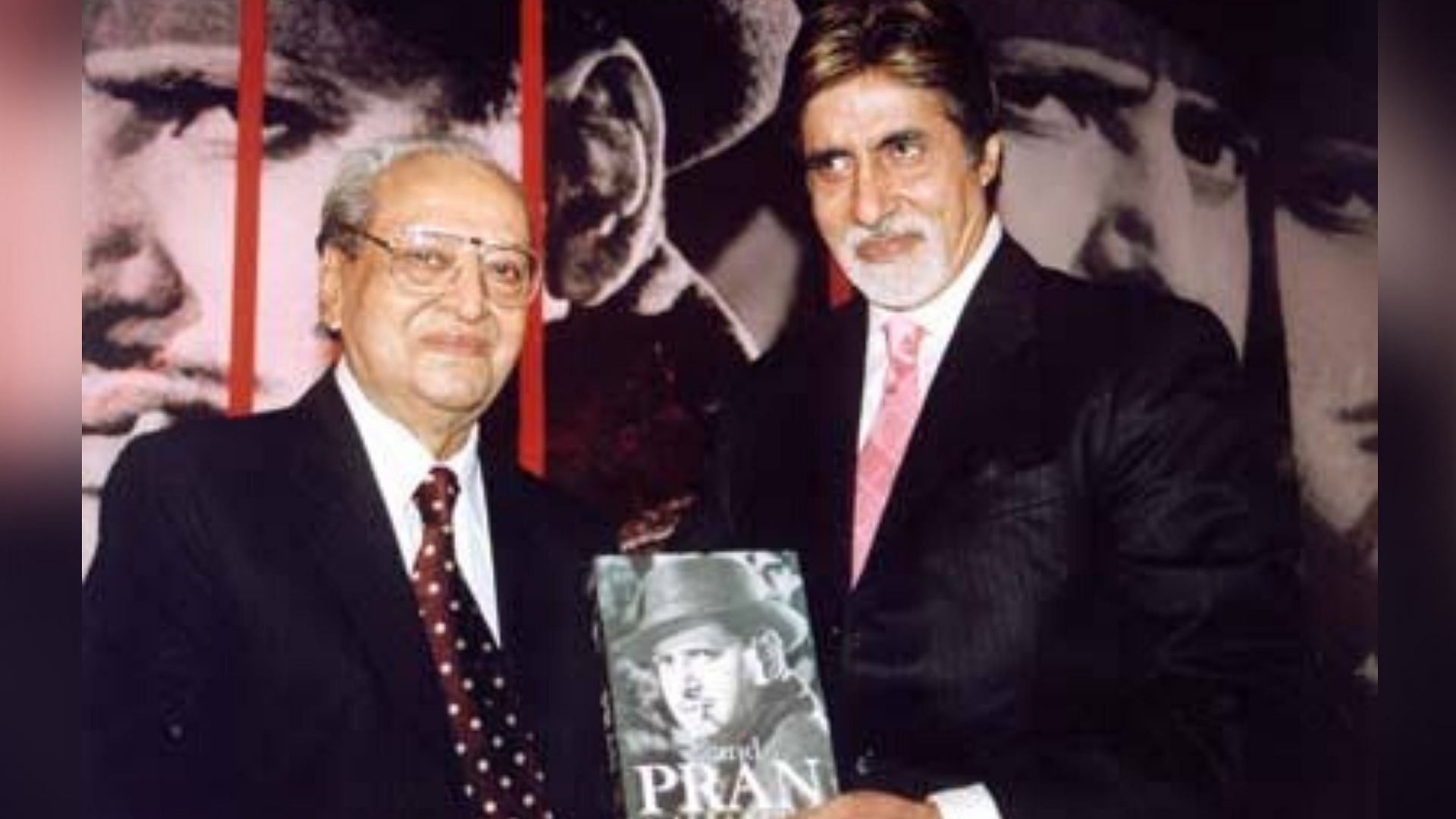 Amitabh Bachchan and Pran.