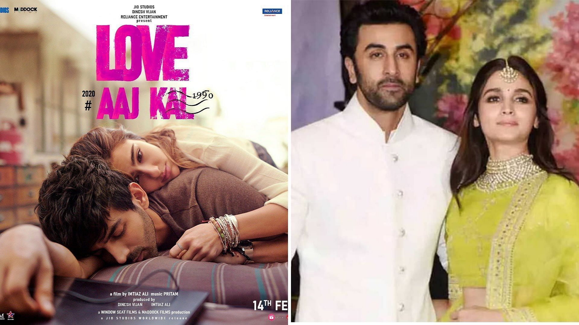 <i>Love Aaj Kal </i>poster; Ranbir and Alia