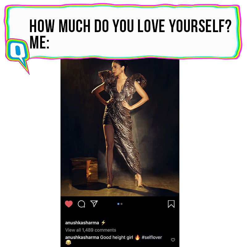 Anushka Sharma took to social media to show her love for herself. 