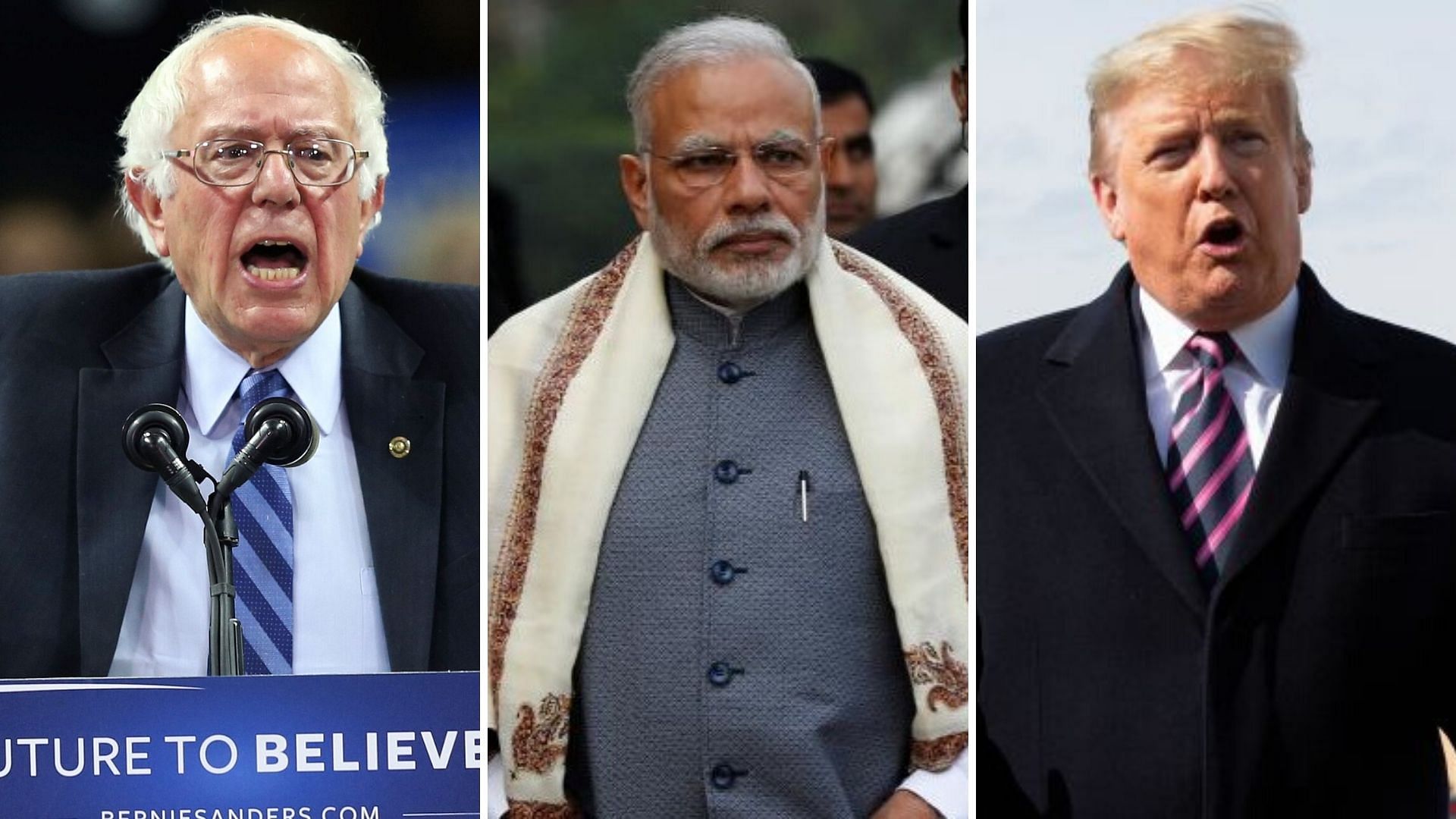 Slamming the US president, Sanders said the Trump’s statement regarding the violence in New Delhi during his India visit was a “failure of leadership”.