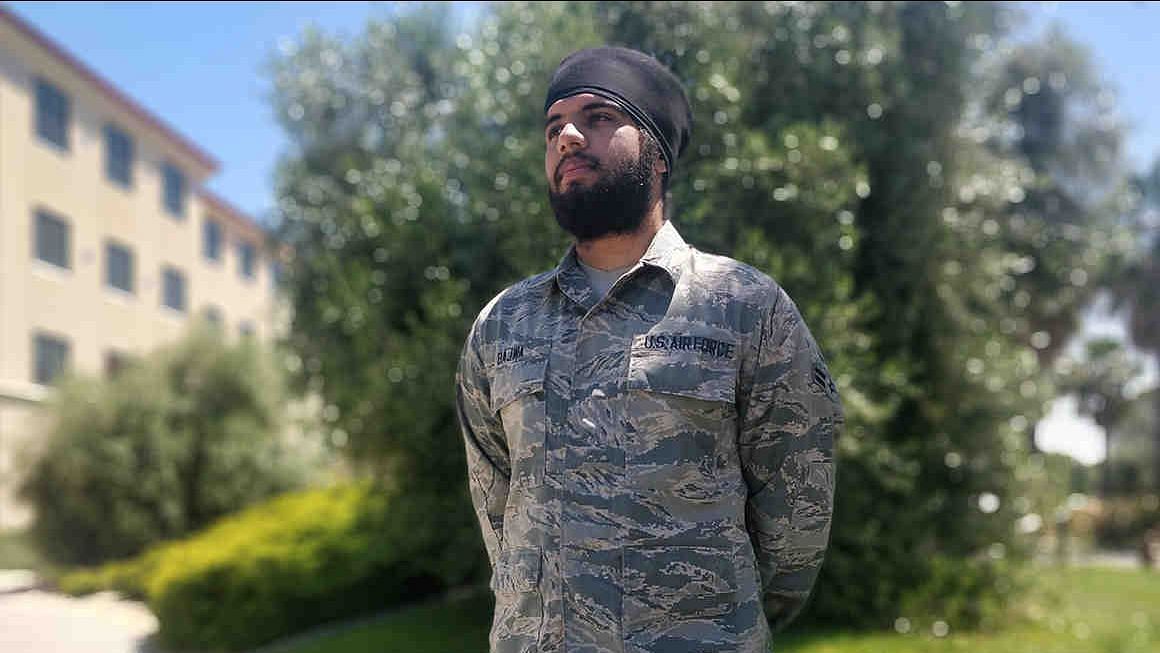 In June 2019, Airman Harpreetinder Singh Bajwa, was allowed by the United States Air Force to serve with a beard, turban and unshorn hair. Image used for representation.