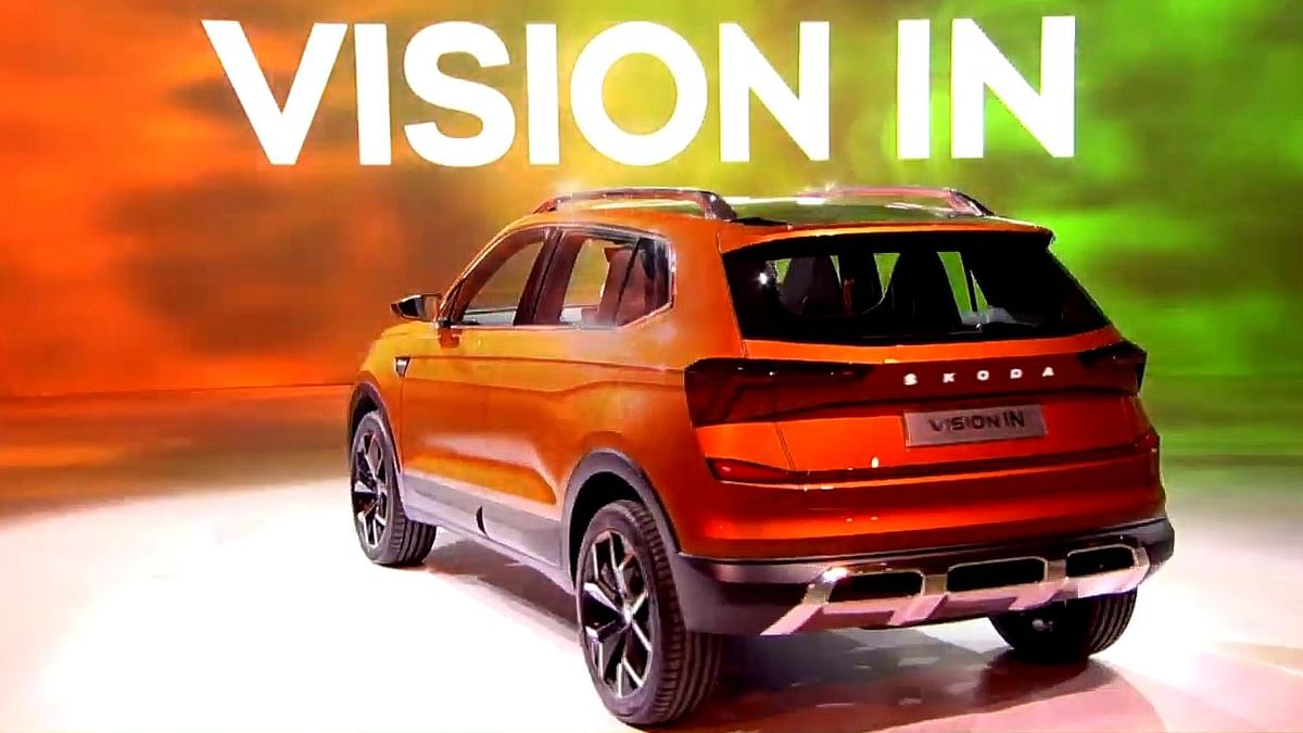 The Skoda Vision IN shares its platform with the recently unveiled Volkswagen Taigun SUV.