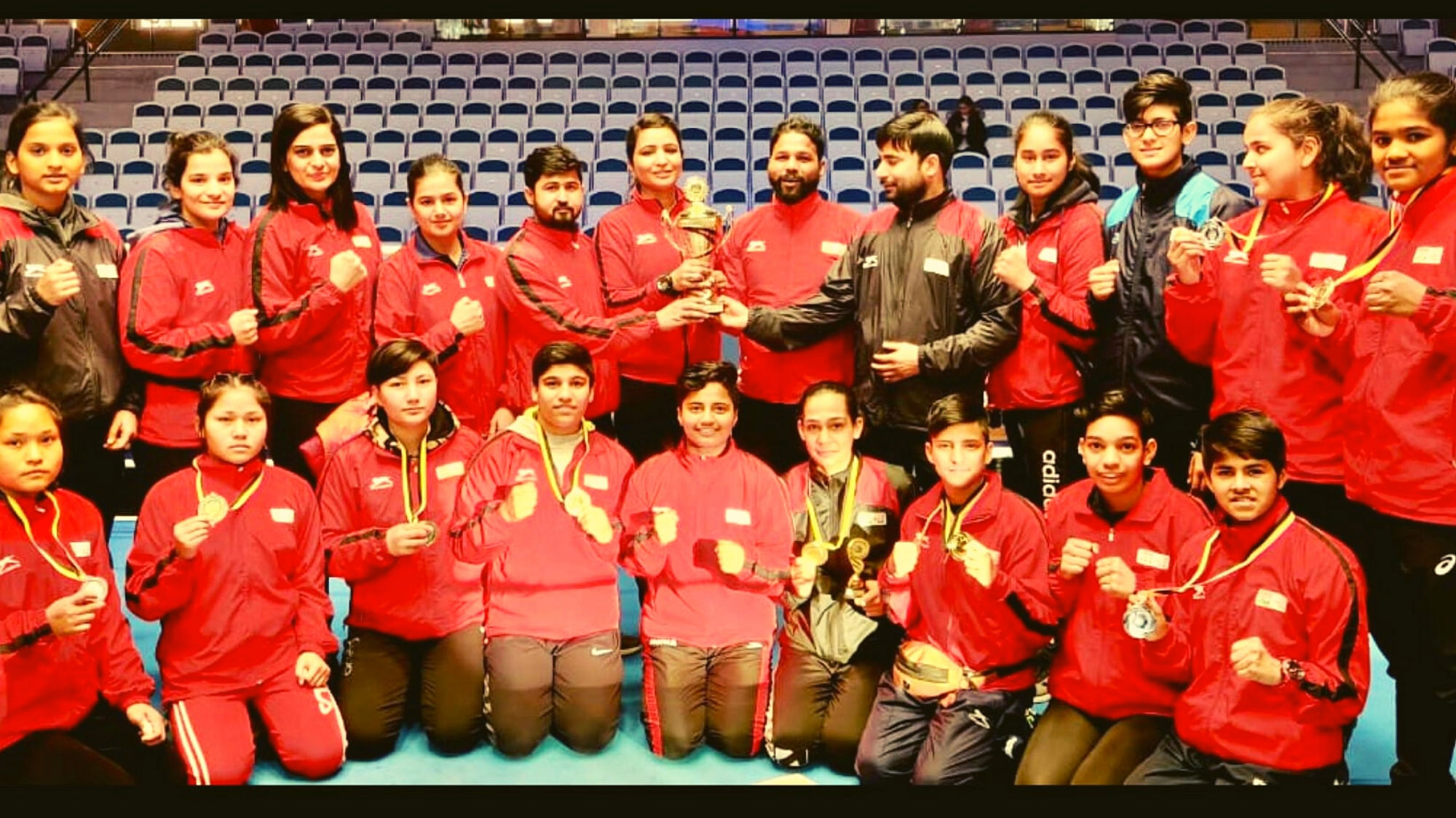 The junior women’s team clinched five gold, three silver and one bronze medal, the youth team secured a single gold and four bronze medals.