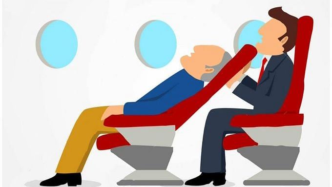 Ministry of Civil Aviation advises passengers to be careful when reclining their seats.