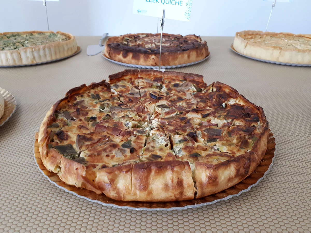 Spinach Feta Quiche.