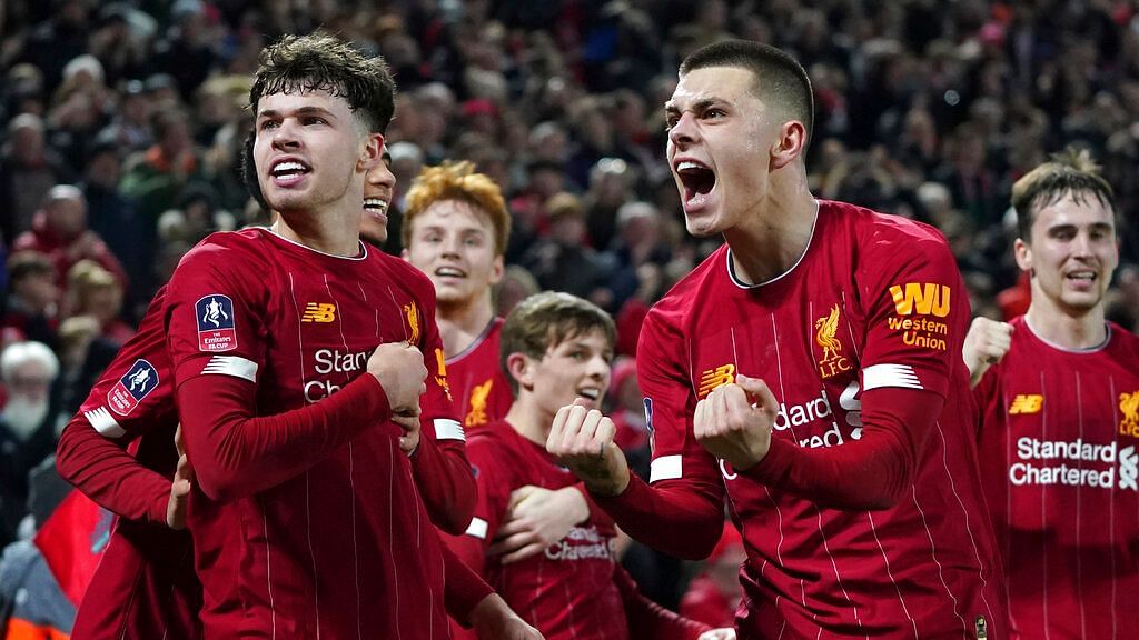 Liverpool will face Chelsea in the last 16 at Stamford Bridge in March as they remain on course for a potential treble of the Premier League, Champions League and FA Cup.