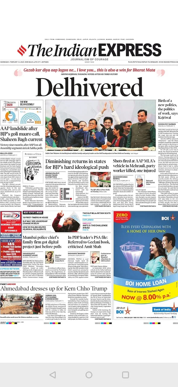 ‘Delhivered’ & ‘Kejri Wali Dilli’: Newspapers On AAP Victory