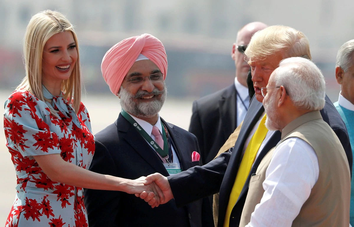 Here’s how Ivanka Trump made a strong statement through her choice of dress for touchdown in India.