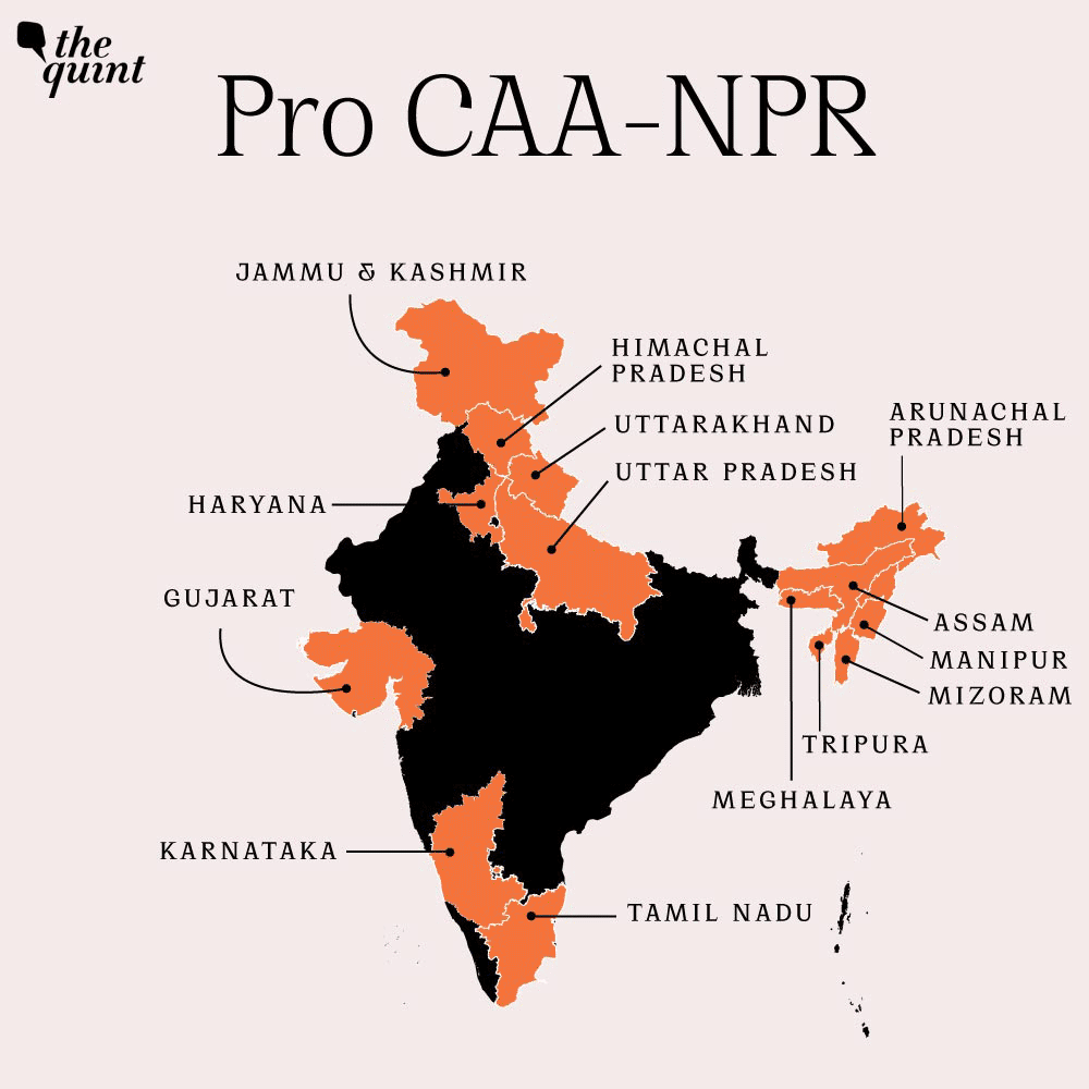 Punjab, Kerala and MP  passed a resolution against CAA, & have explicitly criticised the amended Citizenship law.   