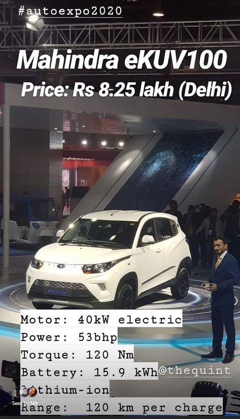 The Mahindra eKUV100 electric SUV is priced at Rs 8.25 lakh ex-showroom Delhi after FAME II scheme subsidies.