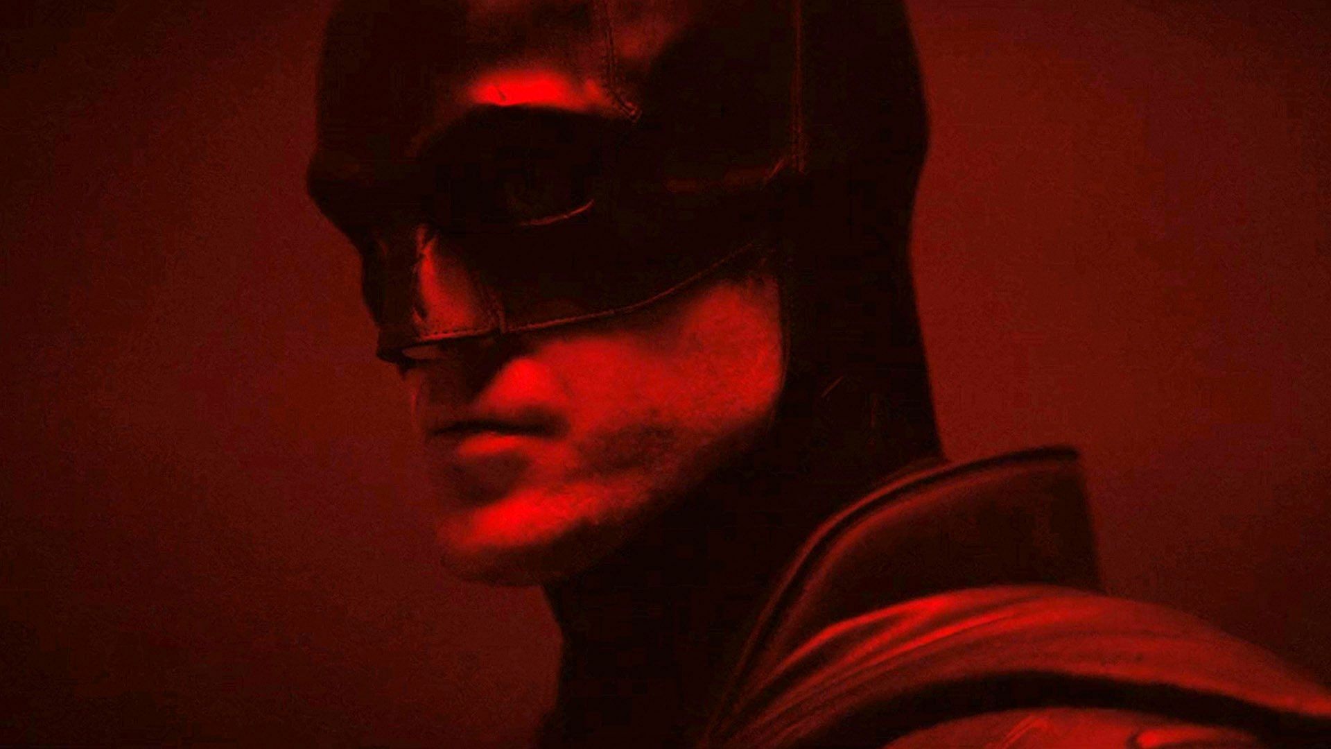 Robert Pattinson in and as <i>The Batman.</i>
