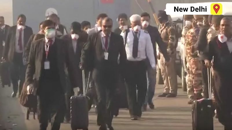 Special Air India flight from Wuhan with 324 Indian nationals lands in New Delhi.&nbsp;