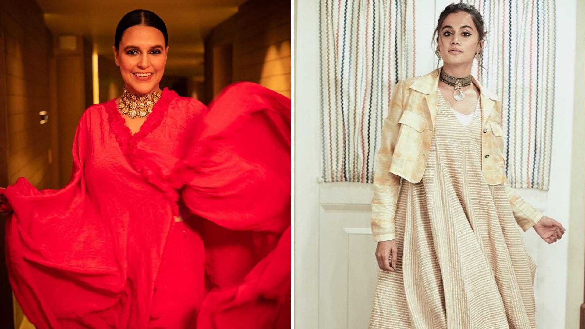 (L to R) Neha Dupia and Taapsee Pannu.