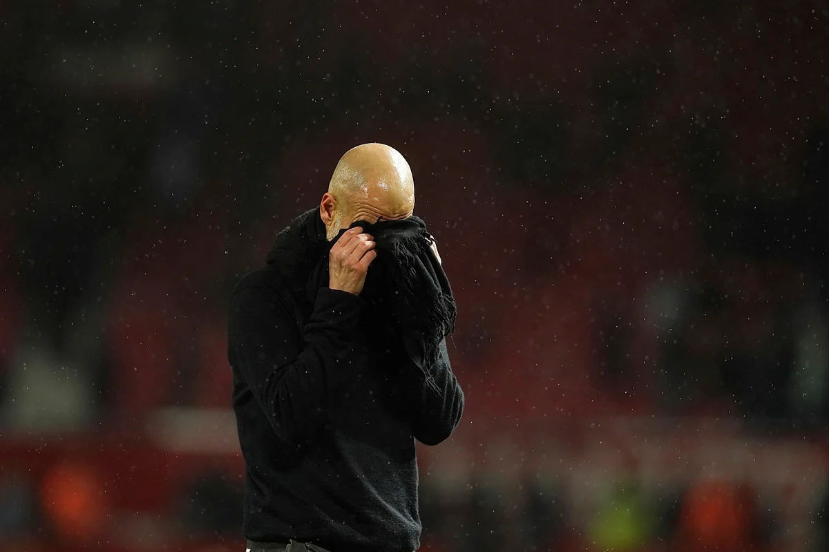 Manchester City’s head coach Pep Guardiola. 