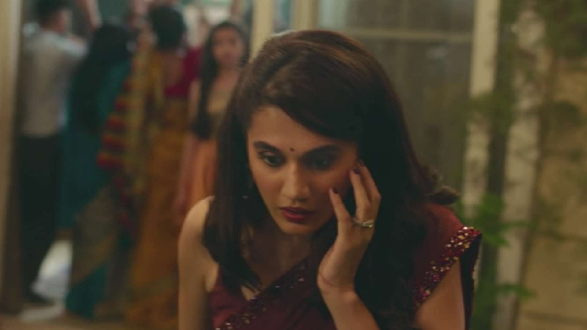 Taapsee Pannu in a still from <i>Thappad</i>.