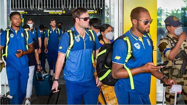 The South African team halted in Kolkata before heading back home.