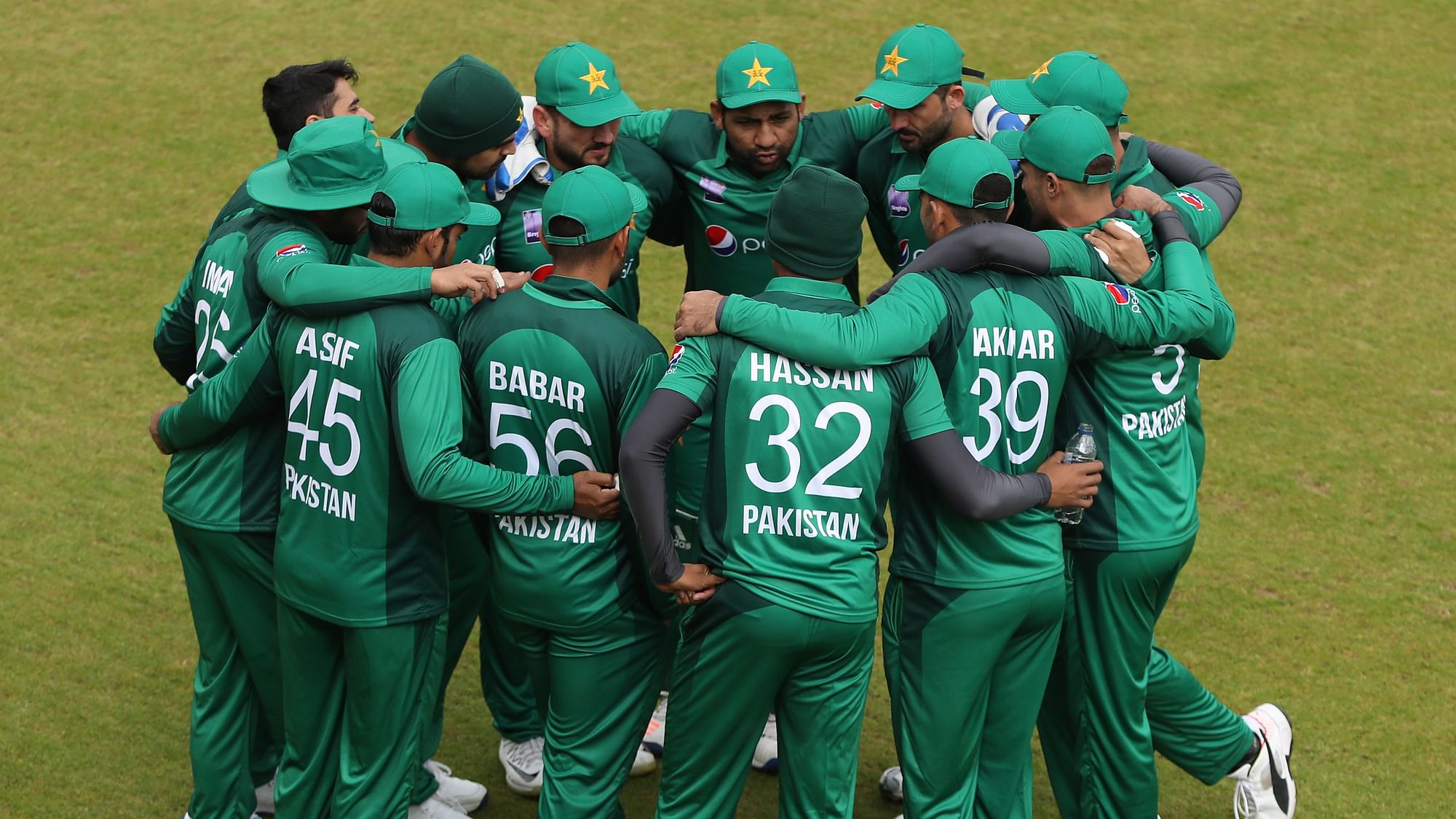File photo of the Pakistani cricket team.