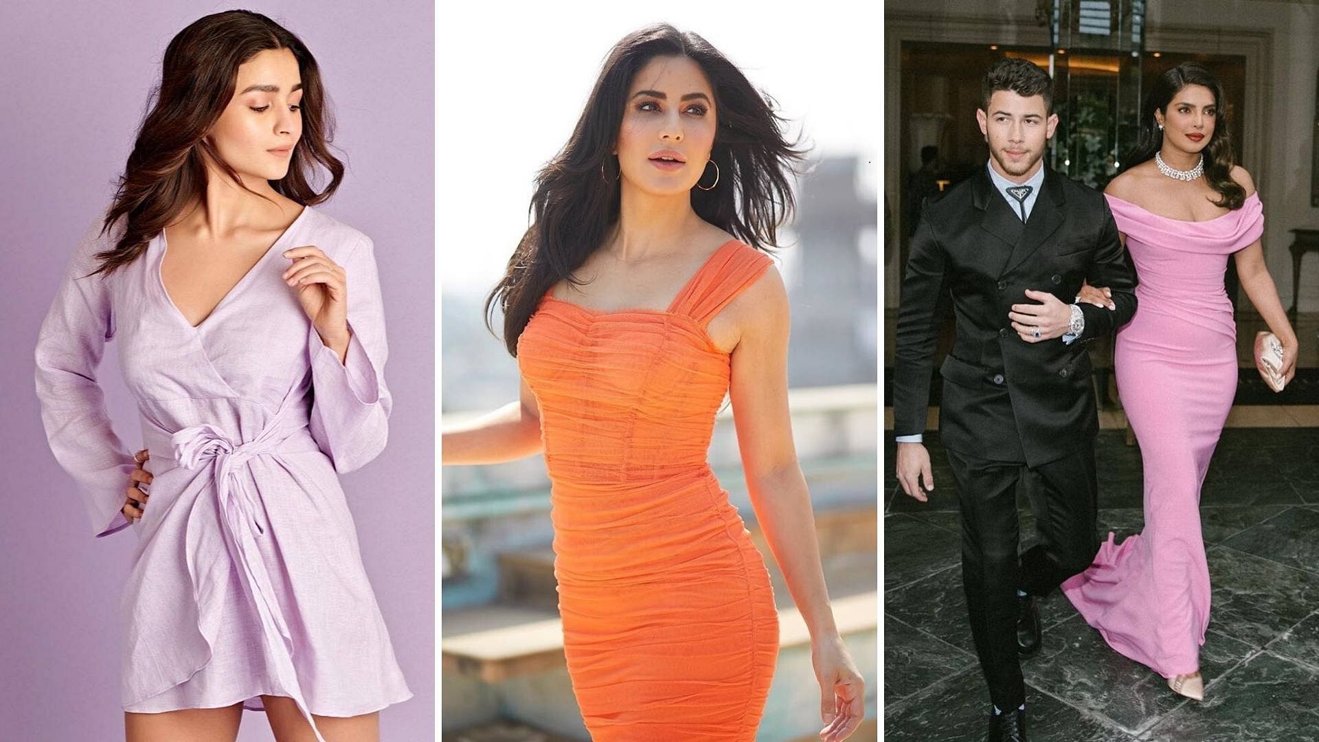 (L to R) Alia Bhatt, Katrina Kaif, Nick Jonas and Priyanka Chopra Jonas.