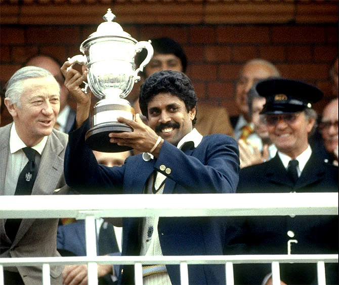 Kapil Dev’s world cup moment in 1983.