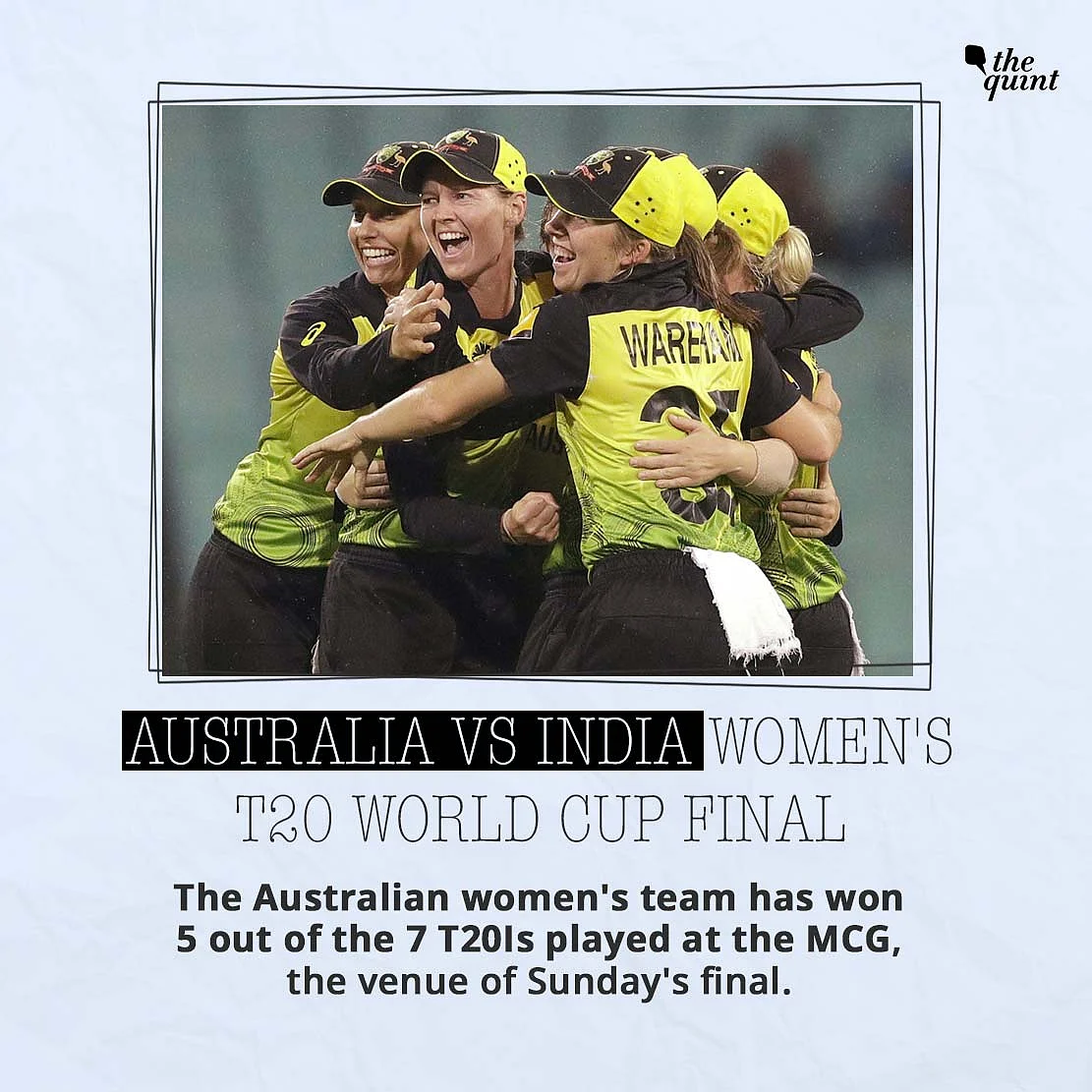 India vs Aus T20 WC Final: Head-to-Head, Venue Stats & More