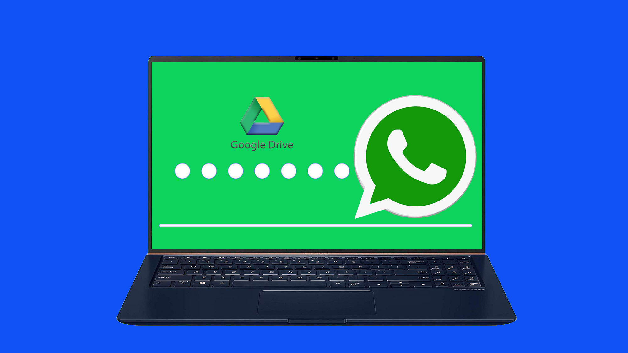 WhatsApp provides end-to-end encryption for security of chats, but not on the cloud.