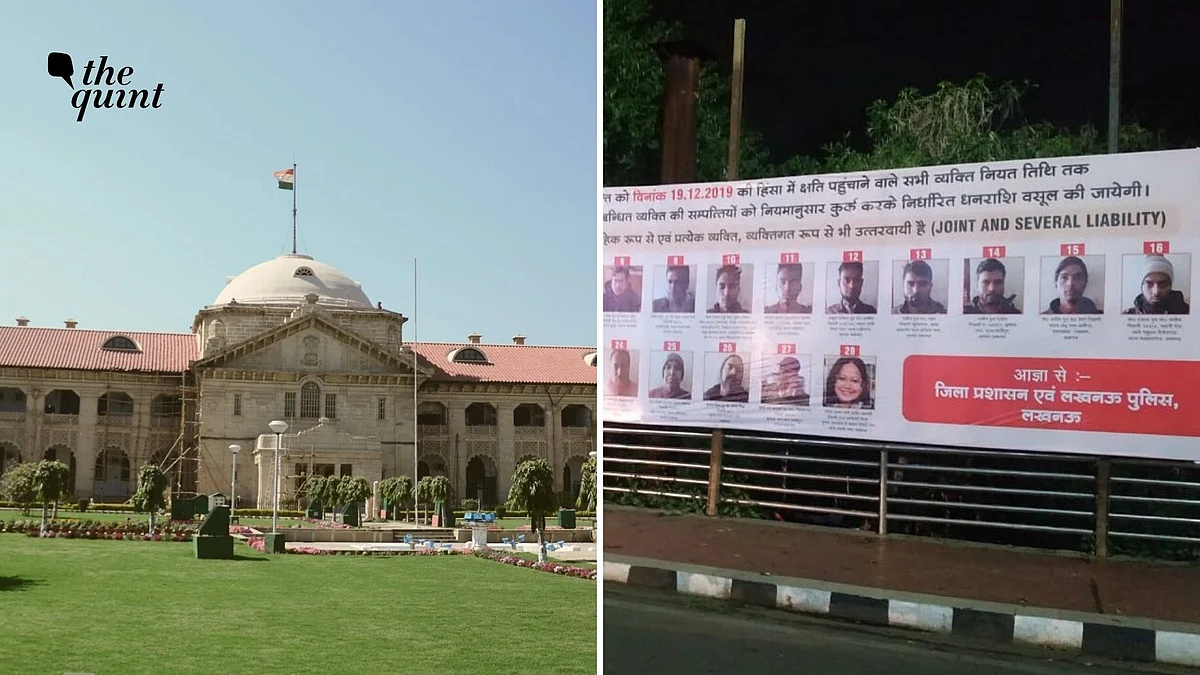 Allahabad High Court ordered the removal of the hoardings put up by Uttar Pradesh government that named anti-CAA protesters.