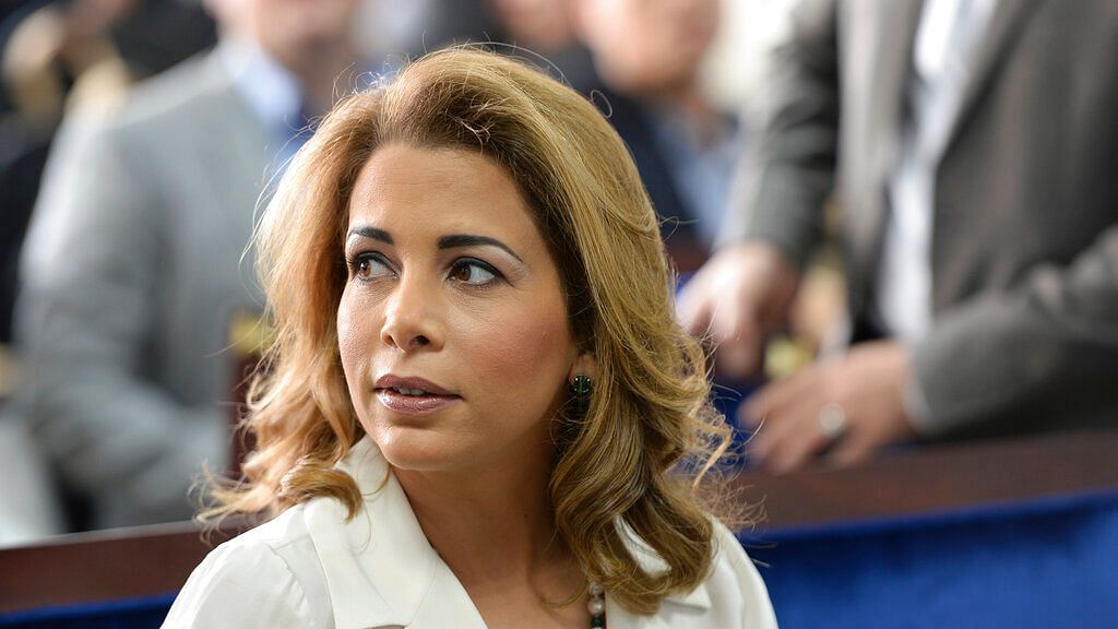  In this 17 January, 2016 file photo, Princess Haya bint al-Hussein, the wife of the Prime Minister of the UAE and Ruler of Dubai, attends a press conference in Dubai, United Arab Emirates.