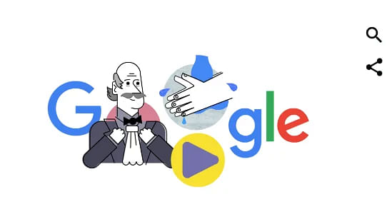 Google remembers father of Infection Control Dr Ignaz Semmelweis by making a google doodle.